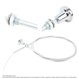 Tbest Choke Cable Replacement, 6ft Universal Choke Cable Carburetor Choke Control Cable Replacement for 4-6-8 Cylinder Engines