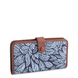 Vera Bradley Cotton Jacquard Tab Wallet, Dahlia Dreams