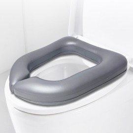 Comfort Adjustable Raised Toilet Seat for Post-Surgery, Pregnant, Seniors & Recovery - Easy Clean & Durable Supports 220lb,(16x14x2.5 in)