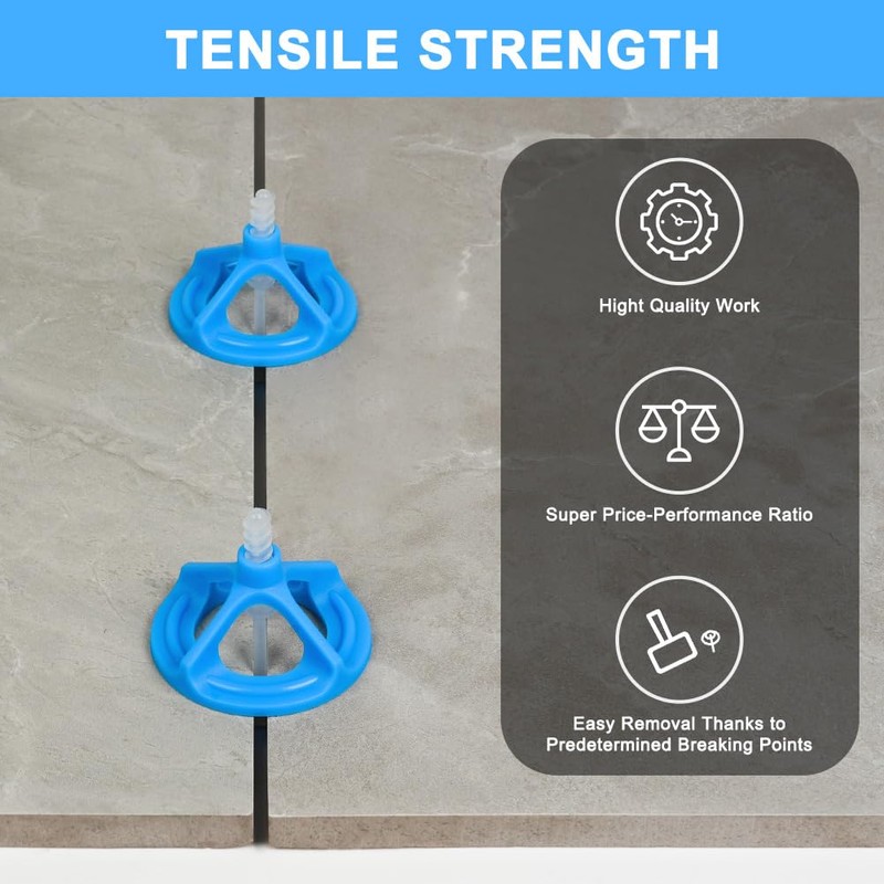 Flintronic Levelling System Joint Width 2 mm, Pack of 200
