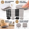 360-Piece Self-Adhesive Felt Furniture Pads for Floor Protection – Round