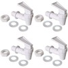 Replacement Cooler Faucet 4 White Water Dispenser Tap Set. BPA