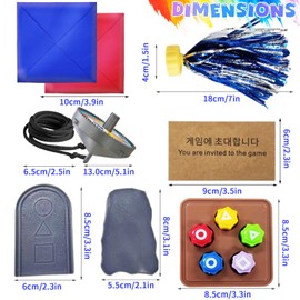 Nhcuijun Gonggi Traditional Korean Game Set Hand Eye Coordination Training with Stones and Trading Cards