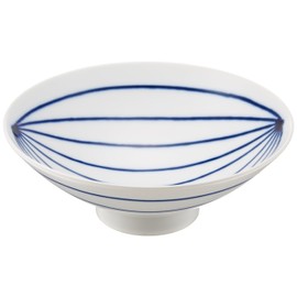 Hakusan Toki ama-487821 ST-15 Flat Tea Wan, 5.9 inches (15 cm) Rice Bowl, Designed by Masahiro Mori