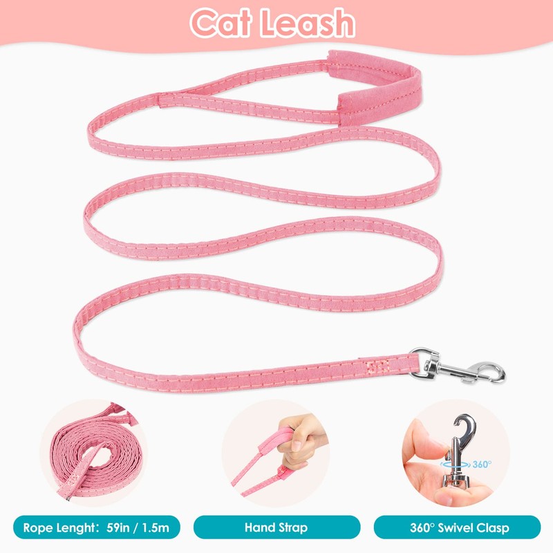 Eyein Cat Harness and Lead Set for Walking, Adjustable Soft