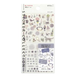 Notebook Stickers Peel and Stick Plain Stickers [Lavender] 82596