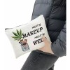 Cokosoxo Bolsa De Cosméticos Divertida Weed Leaf, Might Be Makeup