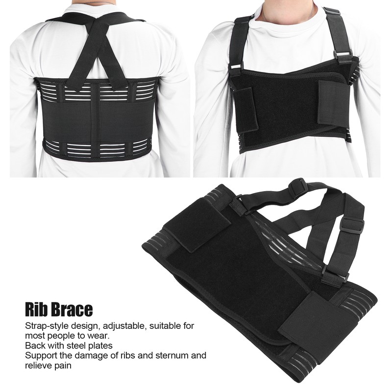 Rib Fracture Support Brace Breathable Adjustable Chest Lumbar Protector Strap