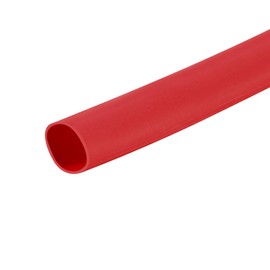 sourcing map Heat Shrink Tubing 4mm Dia 2:1 Heat Shrink Tube Wrap Cable Sleeve 1m Red