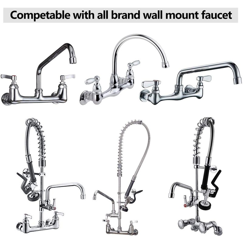 COOLWEST Faucet Installation Kit Connector Set for Stainless Steel Commercial