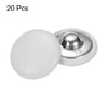 sourcing map 20pcs Leather Covered Button 20mm Metal Round Sewing