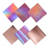 GIRAFVINYL Holographic Vinyl Rose Gold Permanent Vinyl Adhesive Vinyl for