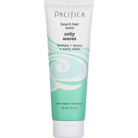 Pacifica Salty Waves Beach Hair Balm, 5-in-1 Styling Balm Designed to Hydrate & Nourish Hair, Vegan & Cruelty-Free, 4 Fl Oz