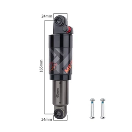 MEROCA Air Pressure Rear Shock Absorber Mountain Bike Folding Bike Scooter Rear Bile 165mm Shock Absorber