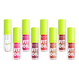 MLSMILE 8 Colors Lip Oil Lip Glaze Set, Tinted Gloss Lip Gloss Oil, Plumping Moisturizing and Nourishing Lips, Long Lasting Fresh and Smooth Lip Care Set - C#