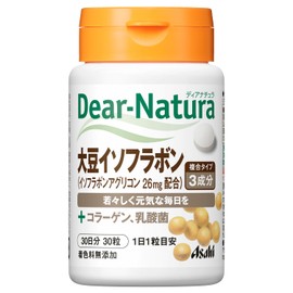 Dear Natura Soy Isoflavone 30 Tablets (30 Day Supply), Asahi Supplement, Dear-Natura, Produced in Japan Factories, Estimated 1 Per Day