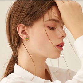 Cute Hamburgers French Fries Stud Earrings Sterling Silver Pins Cartoon Small Stud Earrings Statement Studs Lovely Ear Jewelry Gifts for Women Teen Girls Xmas