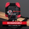 Coast CL40R 3900 Lumen Rechargeable Dual Power Rotating LED Aluminum
