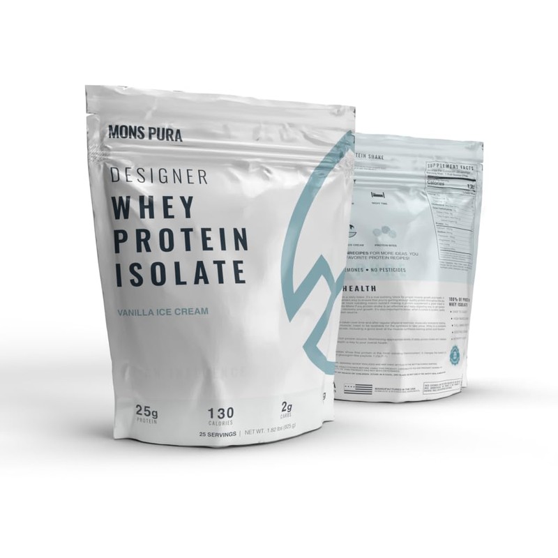 Mons Pura Vanilla Whey Protein: 25g Protein, Complete Amino Acid