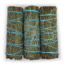 Farbenwald - Cedar, 3 bundles for smoking, approx. 11 cm long, from California, incense, smudge sticks
