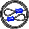 VIVBOO 1/2Inch Heavy-Duty Security Cable Lock with Loops 4FT/6FT/8FT/10FT Bike