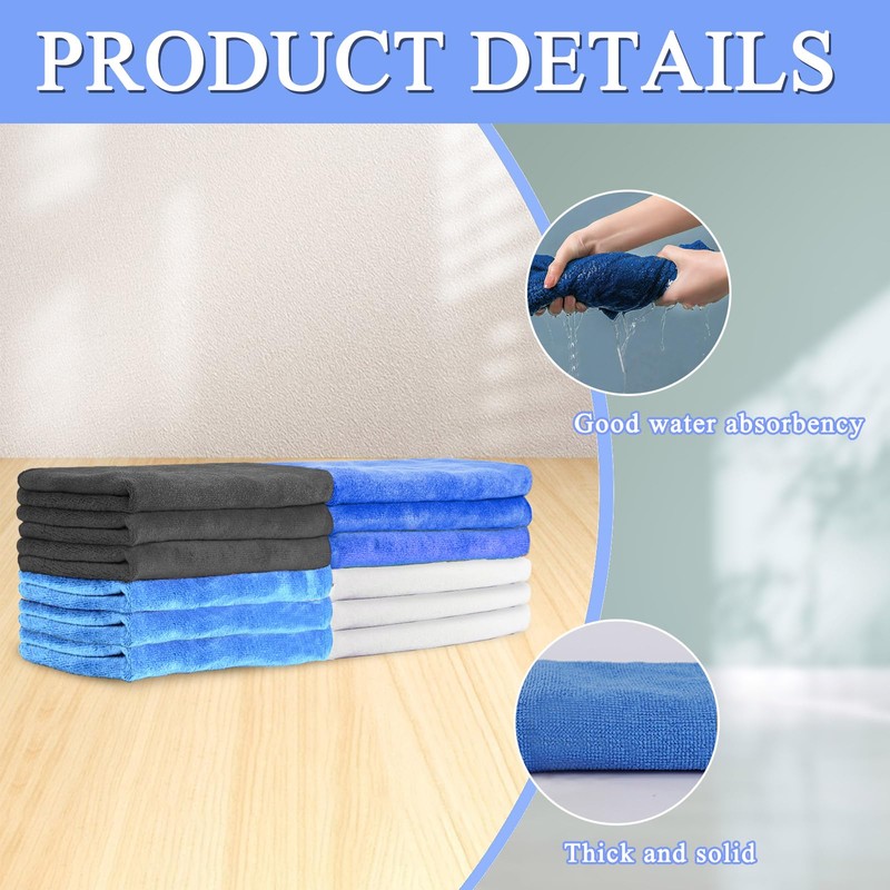 CODOHI 12 Pcs Extra Large Microfiber Cleaning Cloth, 20" x