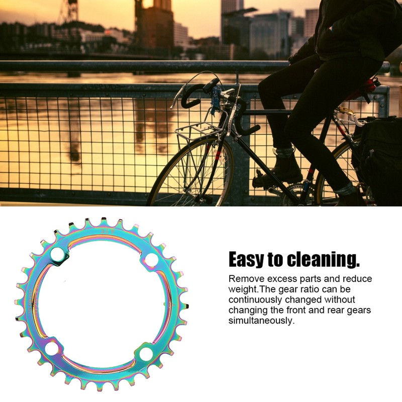 104BCD Mountain Bike Positive &amp; Negative Tooth Disc Chain Wheel