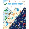 WERNNSAI Dinosaur Wrapping Paper - 10 Sheets Dinosaur Gift Wrapping