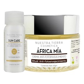 Nuestra Tierra Cosmtica frica Ma, Crema Anti-Fotoenvejecimiento, Reafirmante y Anti-Arrugas, para Todo Tipo de Piel