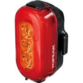Topeak TailLux 100 USB Rear Bike Light (Red/Yellow) – Ultra-Bright Dual-Color 100 Lumen LED Tail Light for Aero or Round Seatposts, Helmets & Bags – Rechargeable, Waterproof, and Versatile Mounting