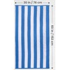 Utopia Towels 4 Pack Cabana Stripe Beach Towel, 30 by