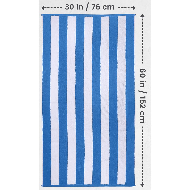 Utopia Towels 4 Pack Cabana Stripe Beach Towel, 30 by