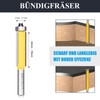 WOBLLMX 8 mm Shank Flush Cutter, Diameter 9.5 mm, Working