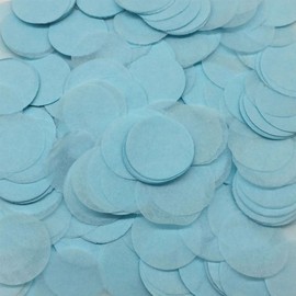 8000pcs Heart Shaped Biodegradable Wedding Confetti Paper Confetti for Anniversary, Birthday, Graduation, Wedding, Bridal Shower & Baby Shower Parties Decorations (Dot Shaped-Light Blue)