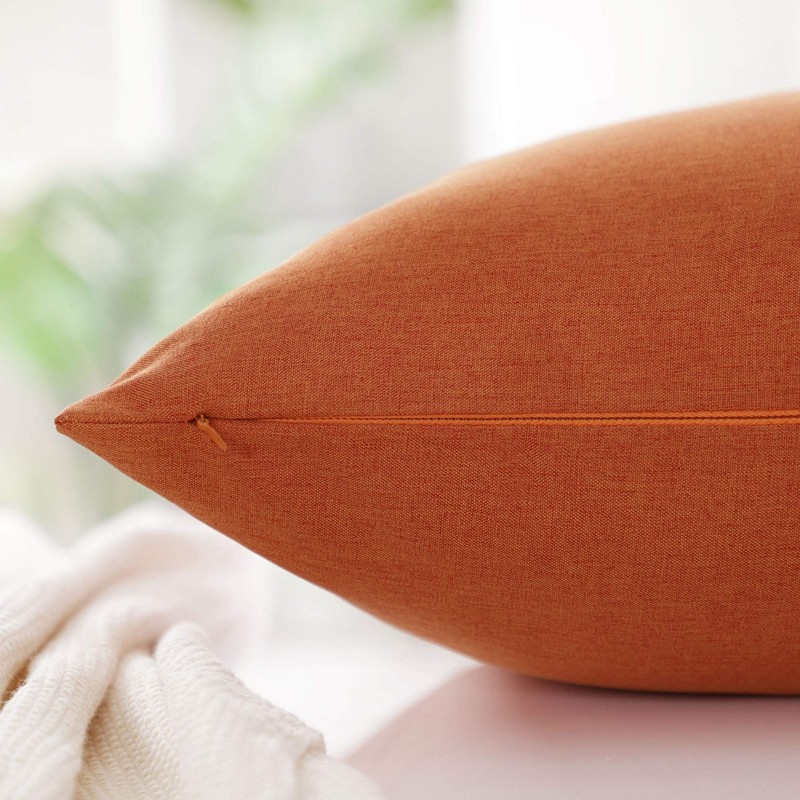 PiccoCasa Waterproof Pillow Case Cushion Cover for Sofa Backrest Soft