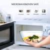 Homwin Glass Mixing Bowl Set for Baking 3-Piece Salad Bowl