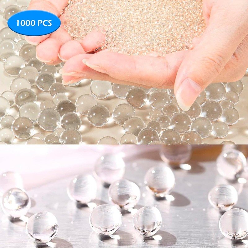 Bijbeads 150 PCS Pearl Beads, 20/14/10mm Floating Pearls for Vases