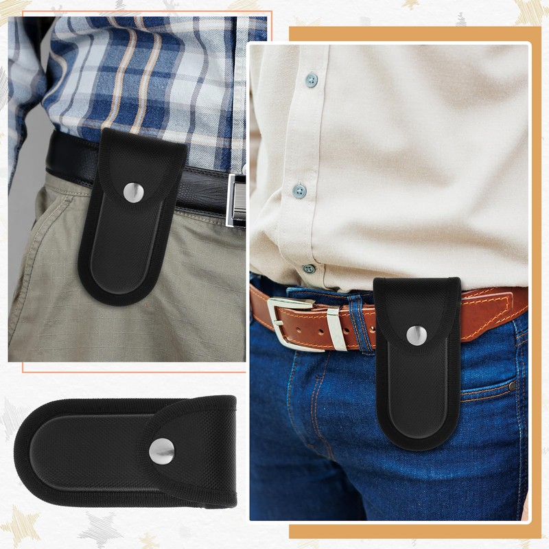 2 Packs Nylon Pocket Knife Sheath, Folding Knife Sheath, 4''