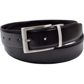 Ashford Ridge Gift Boxed 34mm Twist Reversible Coated Leather Belt in Black/Brown (40" - 44")