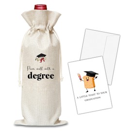 OICPYD Graduation Gifts, Graduation Wine Bag, Graduating Gifts For Her, Him, Friends, Nurse, Doctor, Teacher, College Graduate, 1 Pc Wine Bag With Greeting Card (G01)