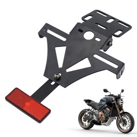 Adjustable Motorcycle Number Plate Holder, Universal Number Plate Holder, for Most Common Motorcycle Models (Without Light)