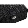 Arpan Small Resin Woven Storage Basket Box with Lid &
