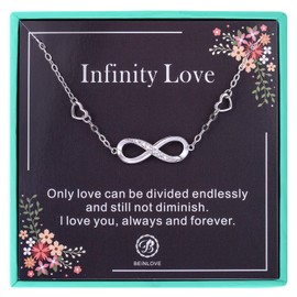 ASHLI JENA Bracelets for Women 925 Sterling Silver Infinity Heart Womens Bracelet Symbol Charm Adjustable Bracelet for Women