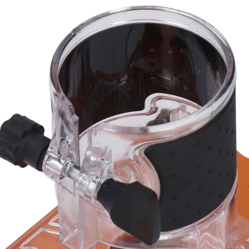 Woodworking Router Base with Transparent Cover Milling Cutter Slotting Bracket