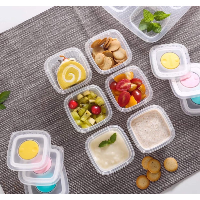 PandaEar Baby Food Snack Plastic Storage Container with Lids, 12