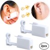 2 Pack Self Ear Piercing Gun Earring Disposable Piercing Kit