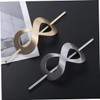 BIUDECO Elegant Gold Plated Hairpin Forks 2pcs French Hair Pins