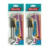 rorito 10 x 0.7mm Charmer BLACK Ballpoint Pens Soft Grip