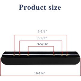 Reposabrazos acolchados para silla de ruedas, almohadillas de repuesto universales negras de 10-1/4" adecuadas para la mayoría de las marcas de sillas de ruedas (10-1/4(2 piezas))