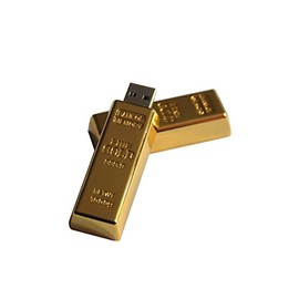 Tomax gold bar made of metal as a USB stick / 32 GB memory / USB memory stick